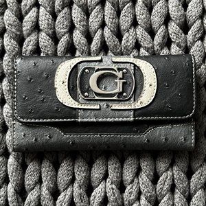 GUESS Faux Ostrich Leather Full-Sized Wallet - NWOT
